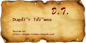Dugár Tímea névjegykártya